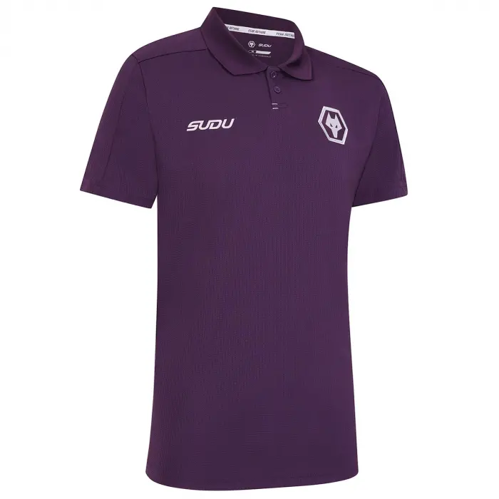 Wolves Fanshop | 2025-26 Coaches Travel Polo – Purple Wolves Merchandise Collection